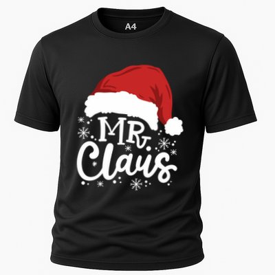 Mr And Mrs Santa Claus Funny Couples Matching Christmas Long Sleeve Performance Shirt