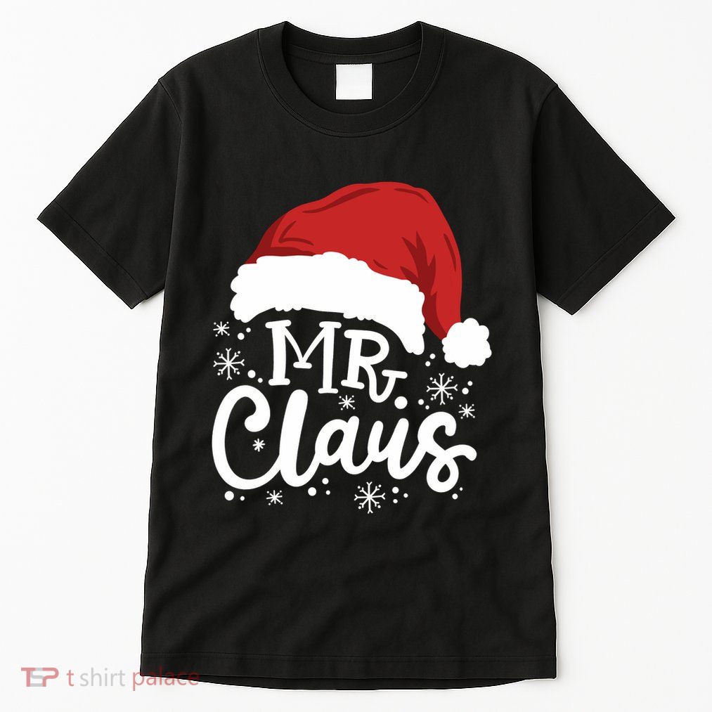 Mr And Mrs Santa Claus Funny Couples Matching Christmas Long Sleeve Tall T-Shirt