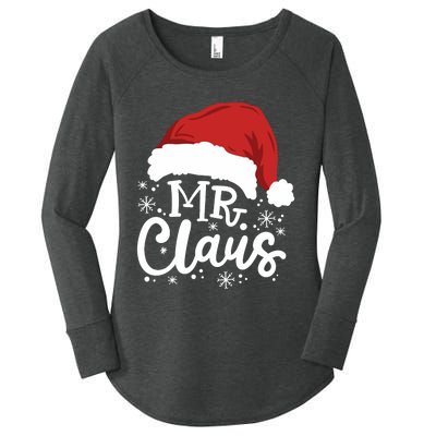 Mr And Mrs Santa Claus Funny Couples Matching Christmas Long Sleeve Women's Perfect Tri Tunic Long Sleeve Shirt