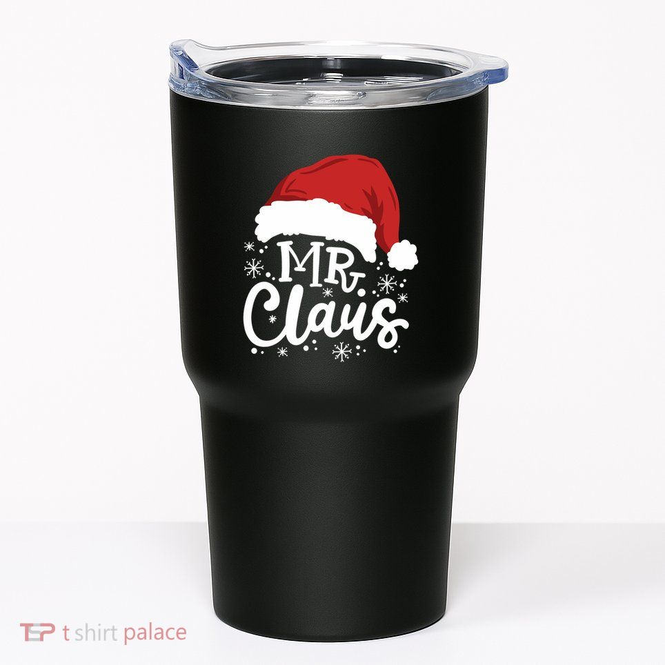 Mr And Mrs Santa Claus Funny Couples Matching Christmas Long Sleeve Tumbler