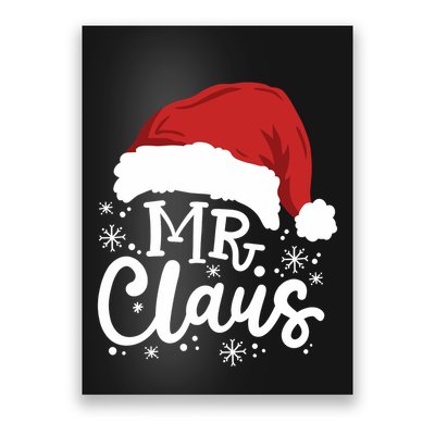 Mr And Mrs Santa Claus Funny Couples Matching Christmas Long Sleeve Poster