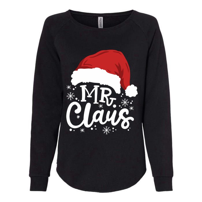 Mr And Mrs Santa Claus Funny Couples Matching Christmas Long Sleeve Womens California Wash Sweatshirt