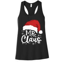 Mr And Mrs Santa Claus Funny Couples Matching Christmas Long Sleeve Women's Racerback Tank