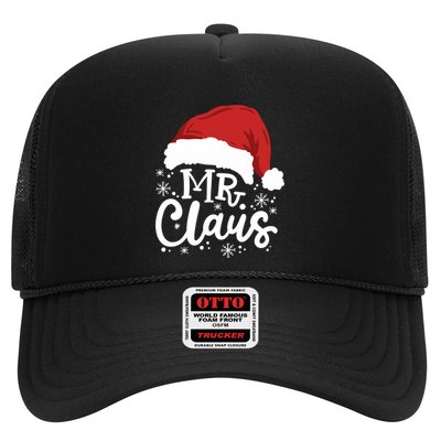 Mr And Mrs Santa Claus Funny Couples Matching Christmas Long Sleeve Trucker Hat
