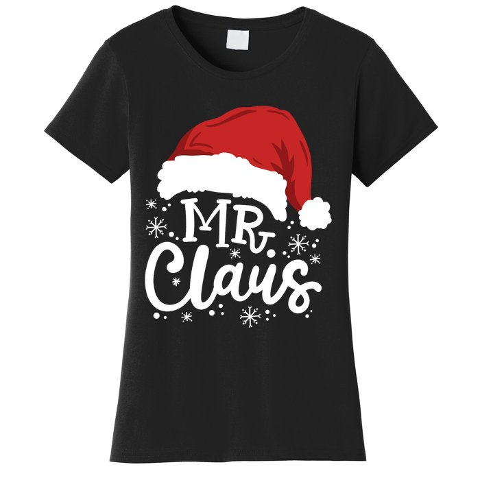 Mr And Mrs Santa Claus Funny Couples Matching Christmas Long Sleeve Women's T-Shirt