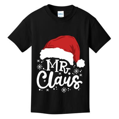 Mr And Mrs Santa Claus Funny Couples Matching Christmas Long Sleeve Kids T-Shirt
