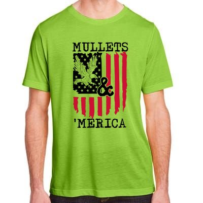 Mullets And Merica Mullet Eagle Flag | Party In The Back Adult ChromaSoft Performance T-Shirt