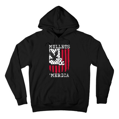 Mullets And Merica Mullet Eagle Flag | Party In The Back Hoodie