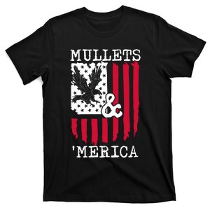 Mullets And Merica Mullet Eagle Flag | Party In The Back T-Shirt