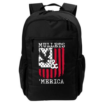 Mullets And Merica Mullet Eagle Flag | Party In The Back Daily Commute Backpack