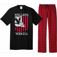 Mullets And Merica Mullet Eagle Flag | Party In The Back Pajama Set