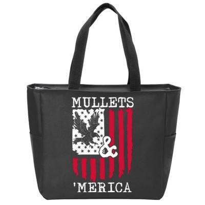 Mullets And Merica Mullet Eagle Flag | Party In The Back Zip Tote Bag