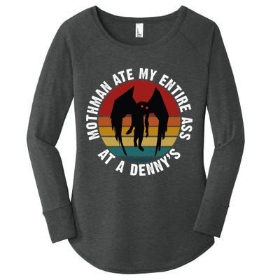 Mothman Ate My Entire Ass At A Denny's Women's Perfect Tri Tunic Long Sleeve Shirt