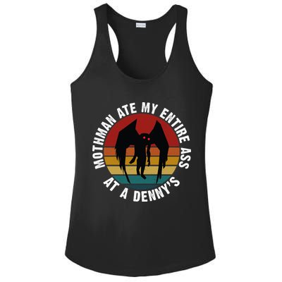 Mothman Ate My Entire Ass At A Denny's Ladies PosiCharge Competitor Racerback Tank