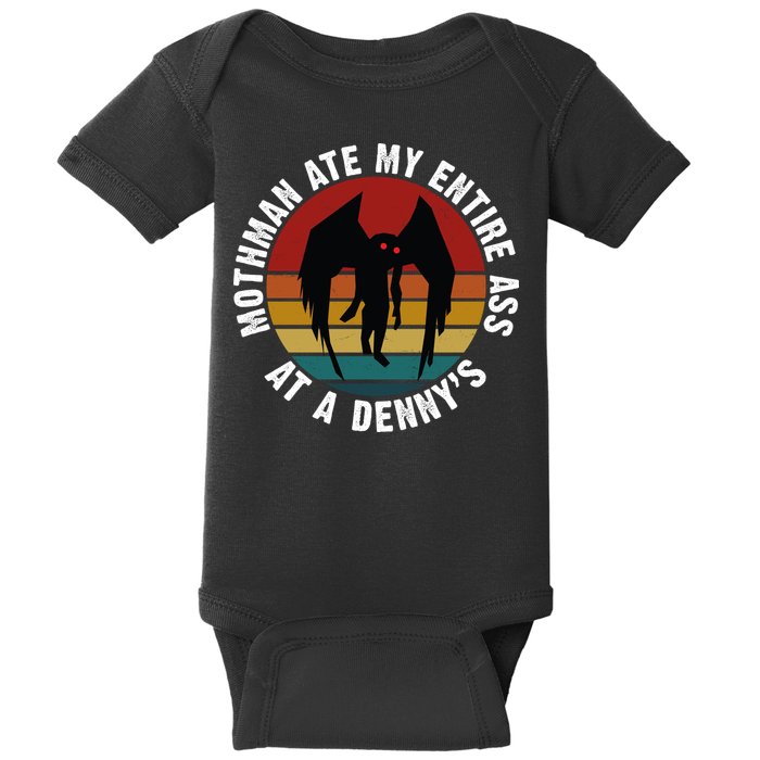 Mothman Ate My Entire Ass At A Denny's Baby Bodysuit