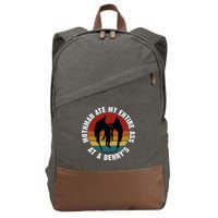 Mothman Ate My Entire Ass At A Denny's Cotton Canvas Backpack