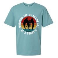 Mothman Ate My Entire Ass At A Denny's Sueded Cloud Jersey T-Shirt
