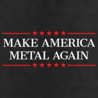 Make America Metal Again Funny 7 Panel Mesh Trucker Snapback Hat