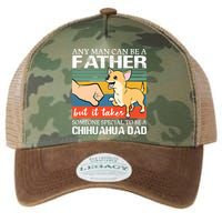 Mens Any Man Can Be A Father But Special To Be A Chihuahua Dad Legacy Tie Dye Trucker Hat