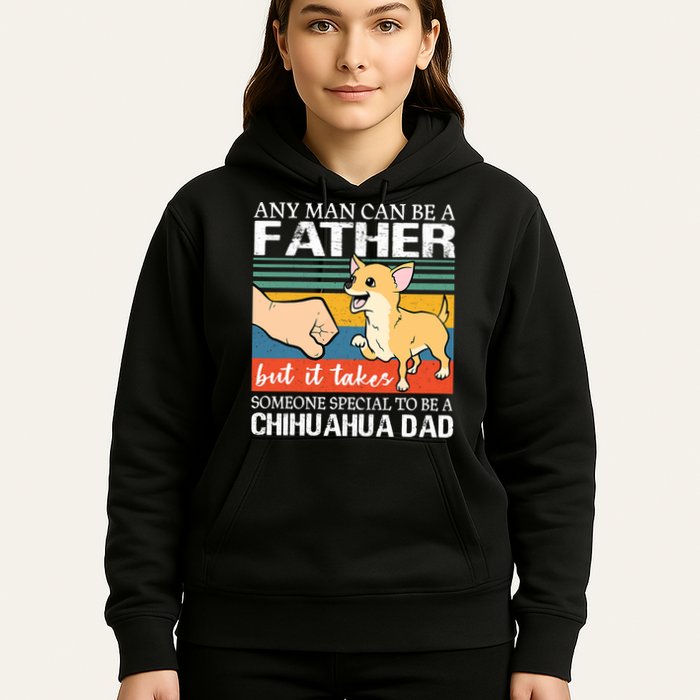 Mens Any Man Can Be A Father But Special To Be A Chihuahua Dad Hoodie