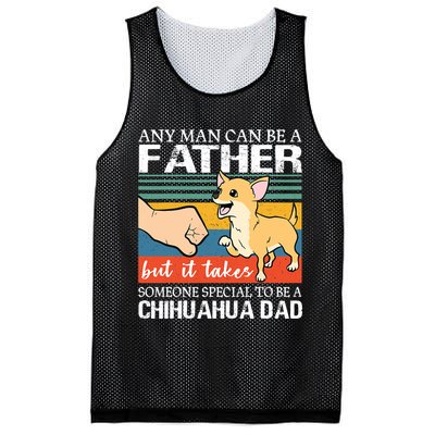 Mens Any Man Can Be A Father But Special To Be A Chihuahua Dad Mesh Reversible Basketball Jersey Tank
