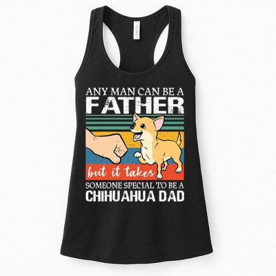 Mens Any Man Can Be A Father But Special To Be A Chihuahua Dad Womens Tank Top