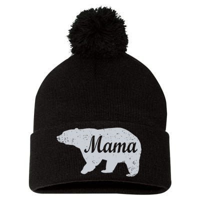 Mama Bear Pom Pom 12in Knit Beanie