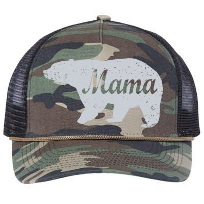 Mama Bear Retro Rope Trucker Hat Cap