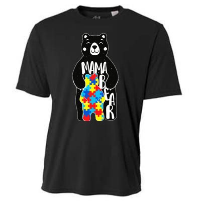 Mama Bear Autism Awareness Cooling Performance Crew T-Shirt