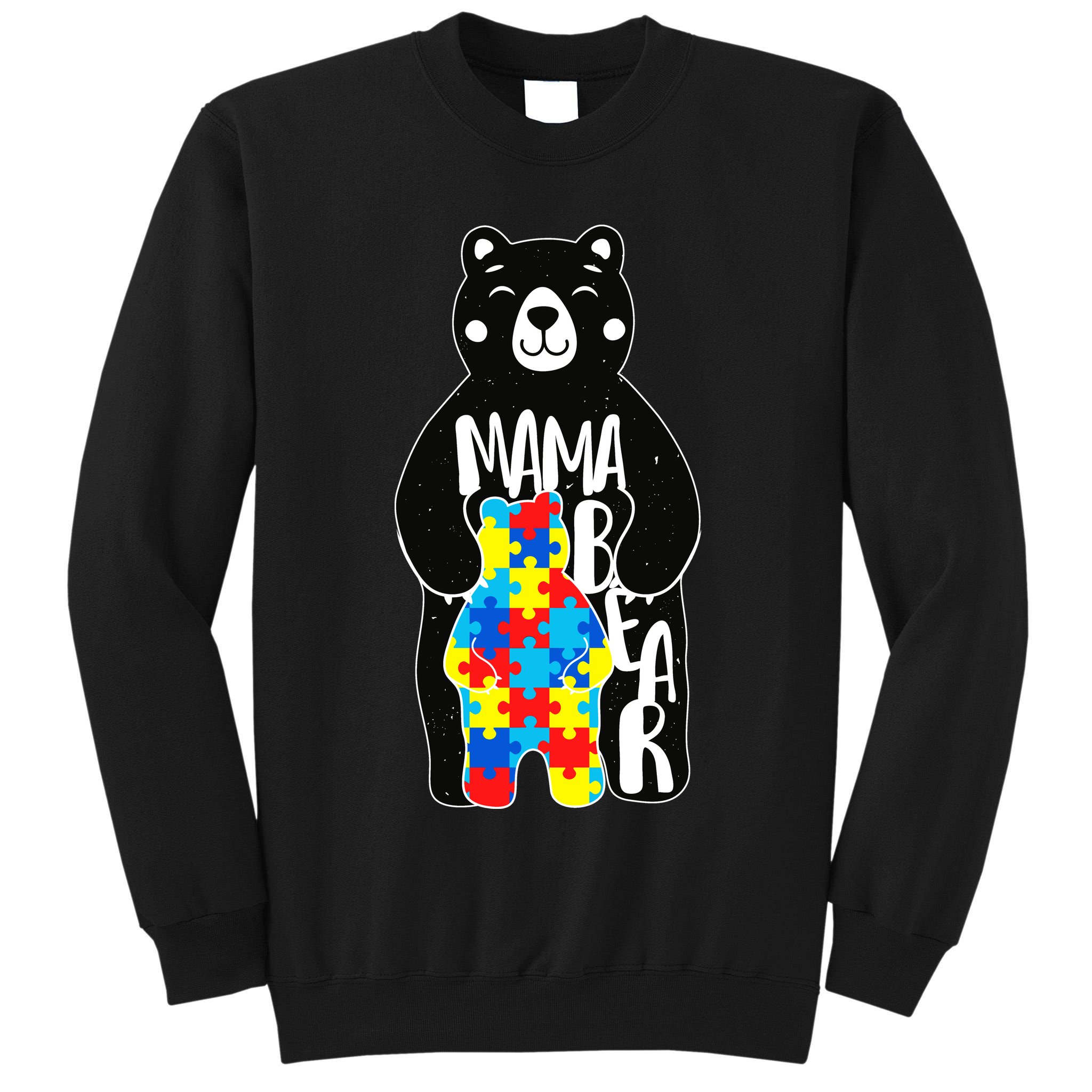 Mama Bear Autism Awareness Tall Sweatshirt