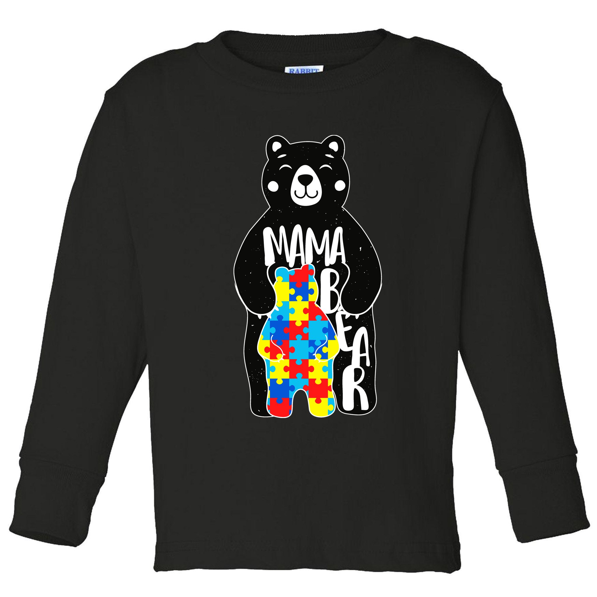 Mama Bear Autism Awareness Toddler Long Sleeve Shirt