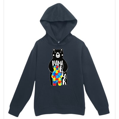 Mama Bear Autism Awareness Urban Pullover Hoodie