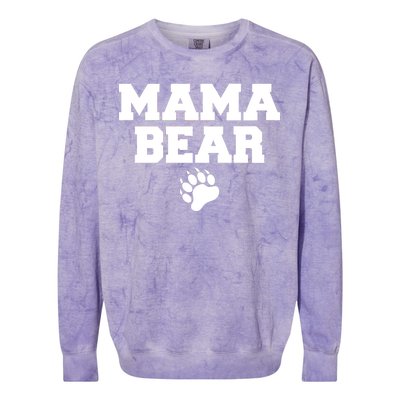 Mama Bear Claw Mom Colorblast Crewneck Sweatshirt