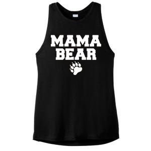 Mama Bear Claw Mom Ladies PosiCharge Tri-Blend Wicking Tank