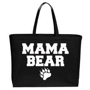 Mama Bear Claw Mom Cotton Canvas Jumbo Tote