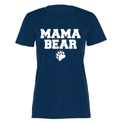 Mama Bear Claw Mom Women's Momentum V-Neck T-Shirt