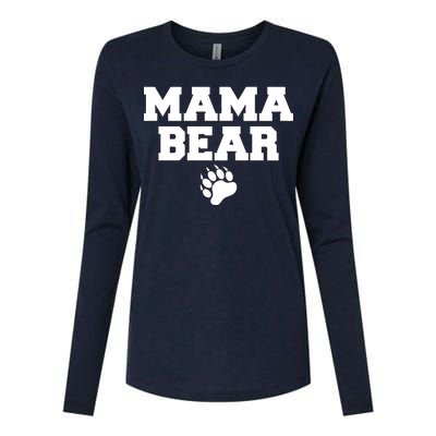 Mama Bear Claw Mom Womens Cotton Relaxed Long Sleeve T-Shirt