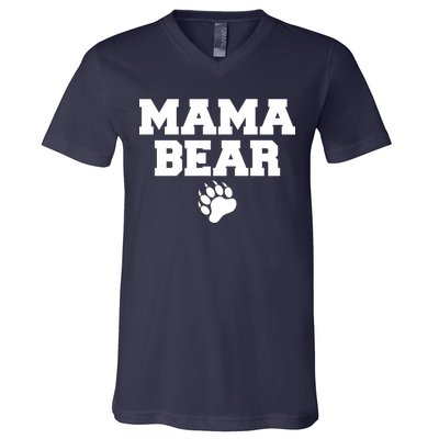 Mama Bear Claw Mom V-Neck T-Shirt