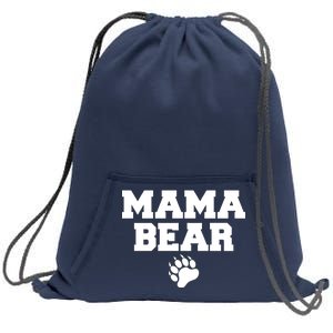 Mama Bear Claw Mom Sweatshirt Cinch Pack Bag