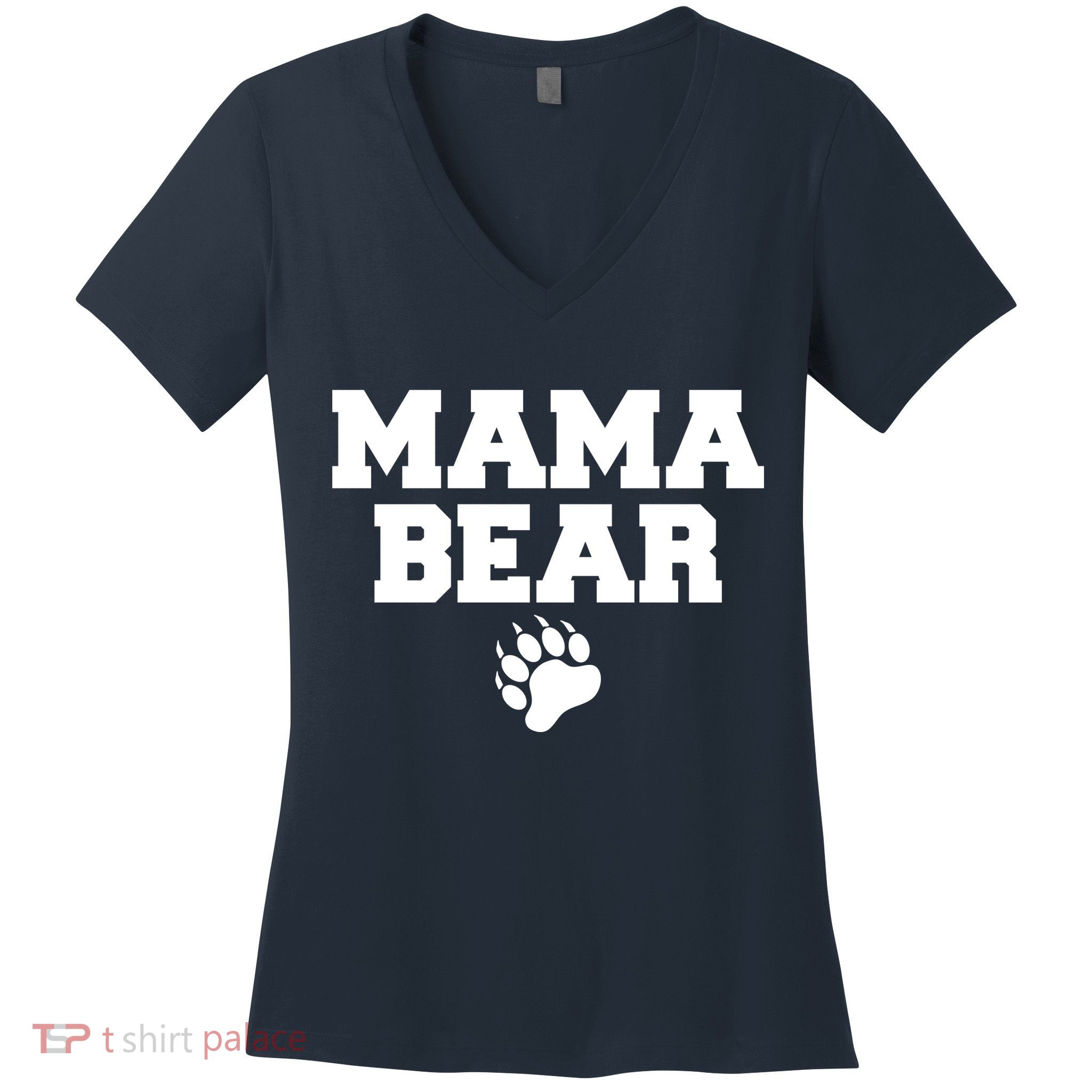 Mama Bear Claw Mom Women's V-Neck T-Shirt