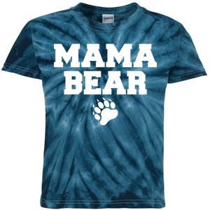 Mama Bear Claw Mom Kids Tie-Dye T-Shirt