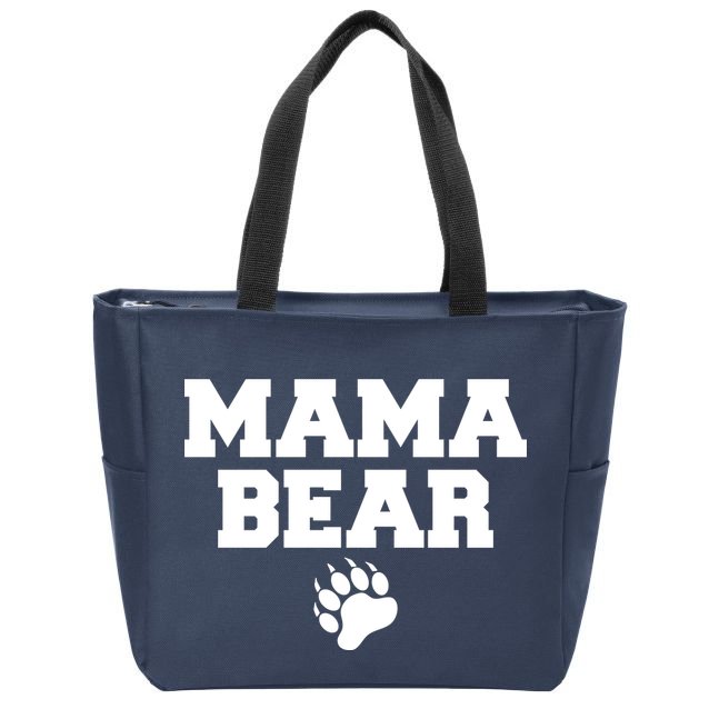 Mama Bear Claw Mom Zip Tote Bag