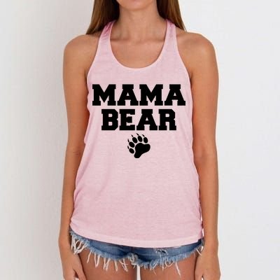 Mama Bear Claw Mom Women's Knotted Racerback Tank