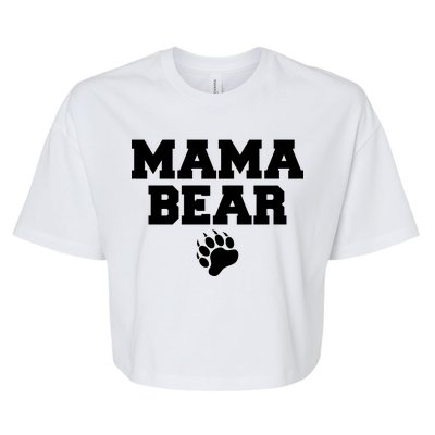 Mama Bear Claw Mom Bella+Canvas Jersey Crop Tee