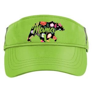 Mama Bear Cute Flower Pattern Adult Drive Performance Visor