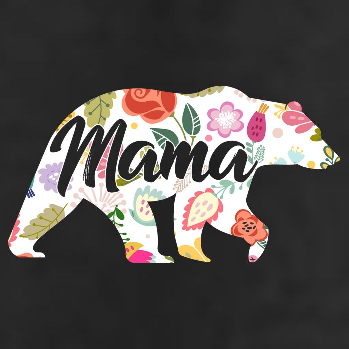 Mama Bear Cute Flower Pattern Adult Drive Performance Visor