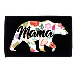 Mama Bear Cute Flower Pattern Microfiber Hand Towel