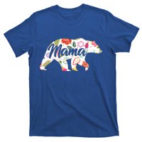 Mama Bear Cute Flower Pattern T-Shirt