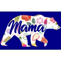 Mama Bear Cute Flower Pattern Bumper Sticker