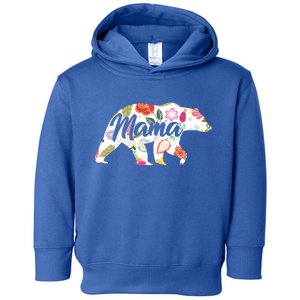 Mama Bear Cute Flower Pattern Toddler Hoodie